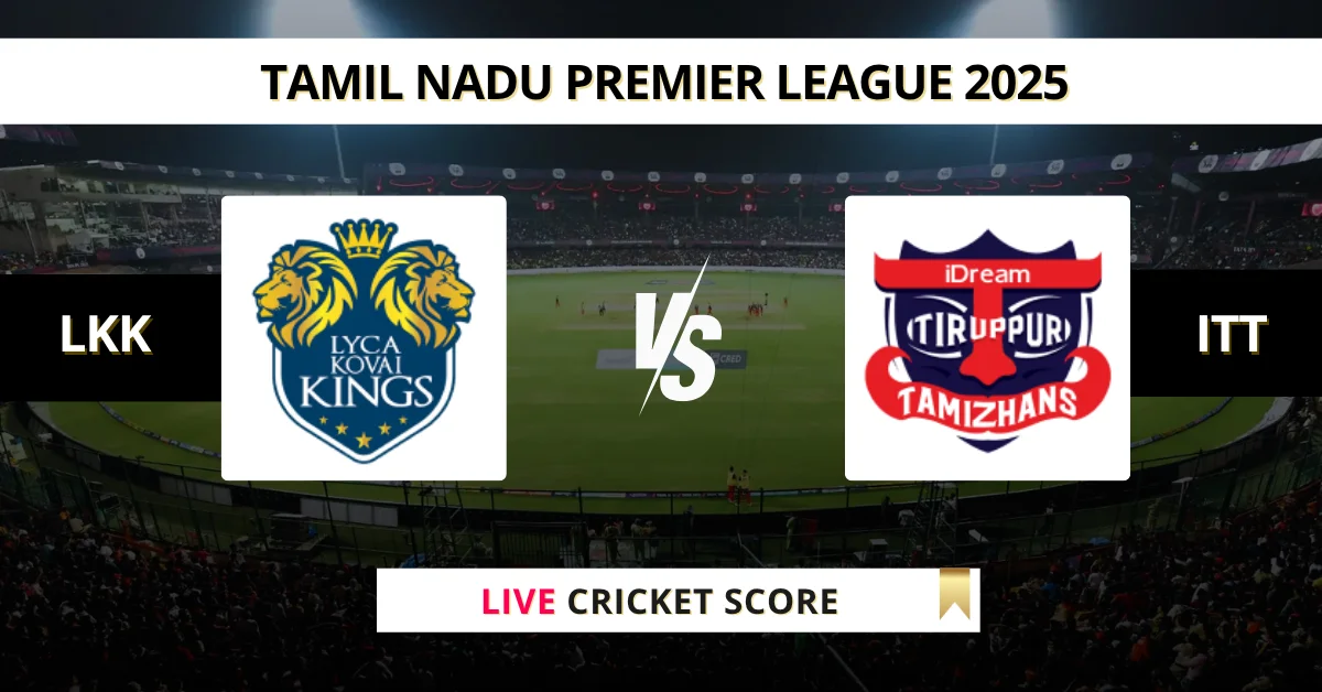 LKK vs ITT Live Score: Scorecard, Ball by Ball Commentary - Match 22, ...