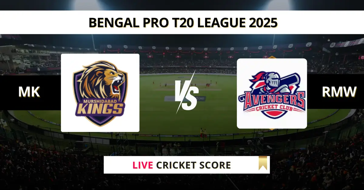 MK vs RMW Live Score: Scorecard, Ball by Ball Commentary - Match 22, B...