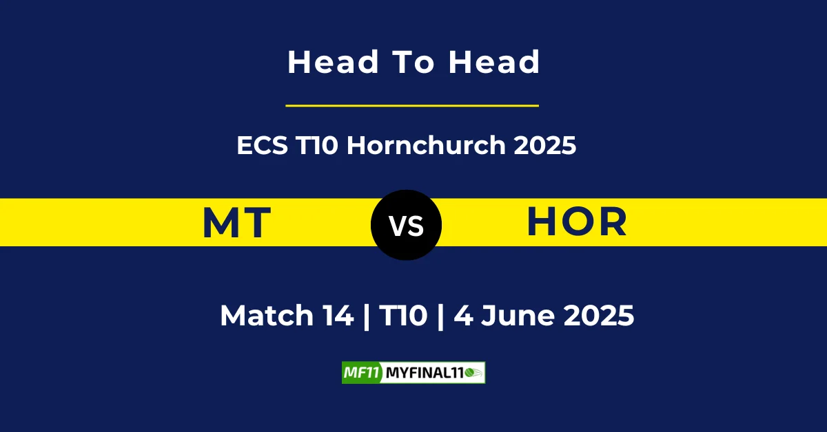 MT vs HOR Player Battle & Head to Head Team Stats - ECS T10 England 20...