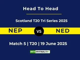 NEP vs NED Player Battle, Head to Head Scotland T20 Tri Series 2025