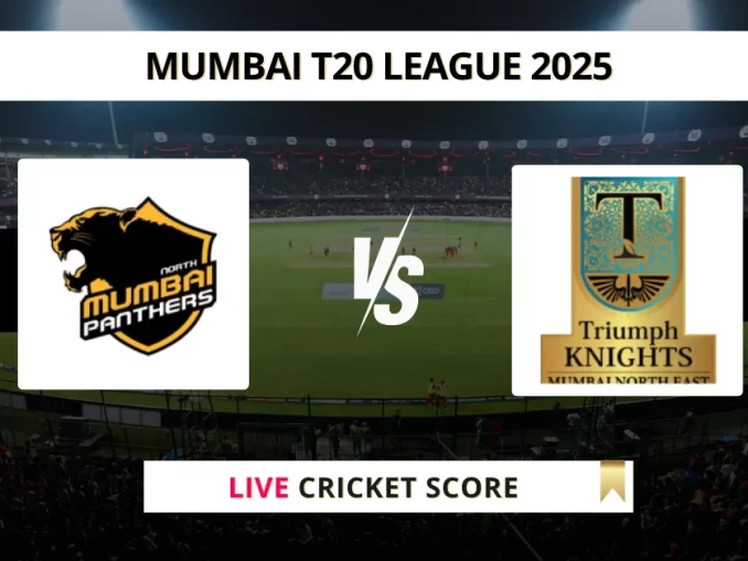 NMP vs TK Live Cricket Score Mumbai T20 League 2025