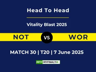 NOT vs WOR Player Battle, Head to Head Vitality Blast 2025