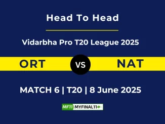 ORT vs NAT Player Battle, Head to Head Vidarbha Pro T20 League 2025