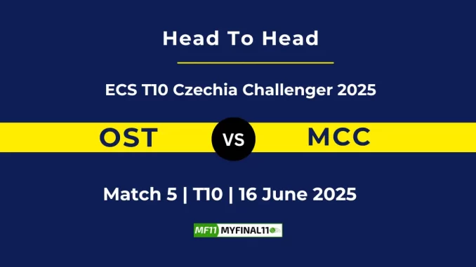 OST vs MCC Player Battle, Head to Head ECS T10 Czechia Challenger 2025