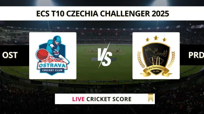 OST vs PRD Live Cricket Score ECS T10 Czechia Challenger 2025