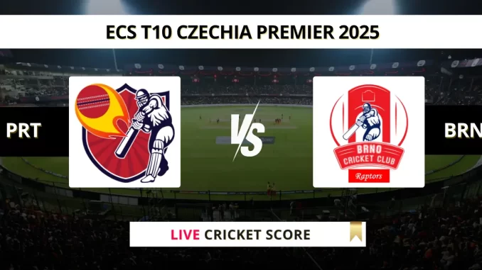 PRT vs BRN Live Cricket Score ECS T10 Czechia Premier 2025