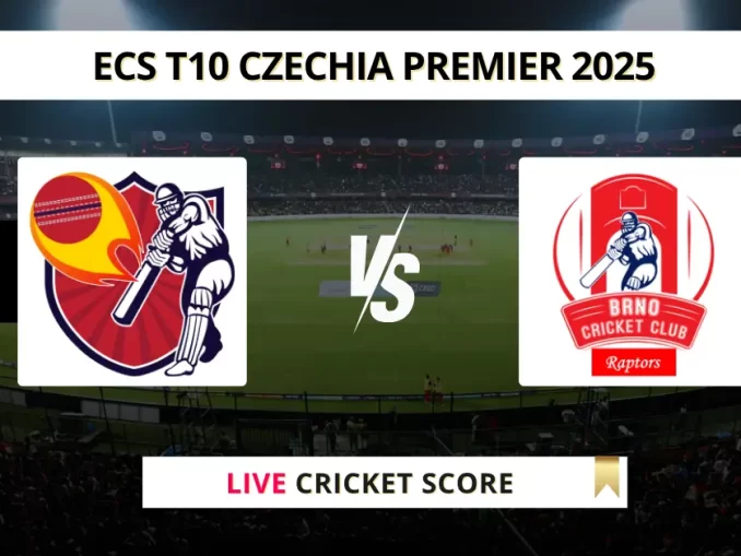 PRT vs BRN Live Cricket Score ECS T10 Czechia Premier 2025