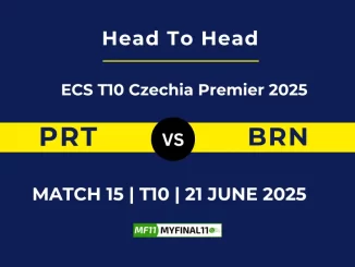 PRT vs BRN Player Battle & Head to Head Team Stats - ECS T10 Czechia Premier 2025