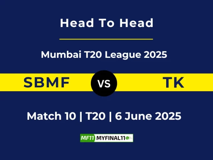 SBMF vs TK Player Battle, Head to Head Mumbai T20 League 2025