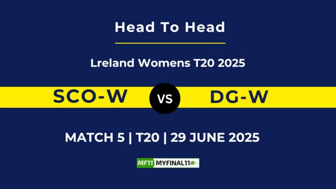 SCO-W vs DG-W Player Battle & Head to Head Team Stats -Lreland Womens T20 2025