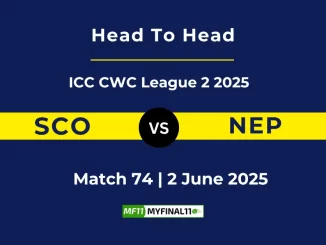 SCO vs NEP Player Battle, Head to Head ICC CWC League 2 2025