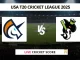 SF vs SEA Live Cricket Score USA T20 Cricket League 2025