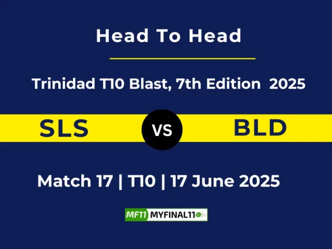 SLS vs BLD Player Battle, Head to Head Trinidad T10 Blast, 7th Edition 2025