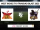 SLS vs SCL Live Cricket Score West Indies T10 Trinidad Blast 2025