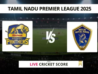 SMP vs NRK Live Cricket Score Tamil Nadu Premier League 2025