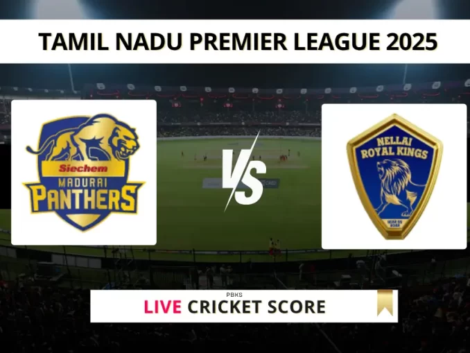 SMP vs NRK Live Cricket Score Tamil Nadu Premier League 2025