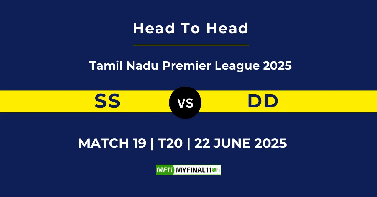SS vs DD Player Battle & Head to Head Team Stats - Tamil Nadu Premier ...