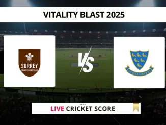 SUR vs SUS Live Cricket Score Vitality Blast 2025