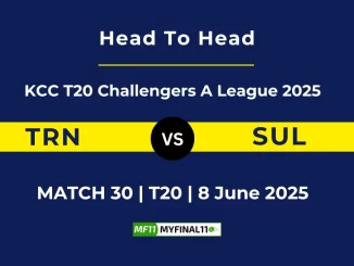 TRN vs SUL Player Battle, Head to Head KCC T20 Challengers A League 2025