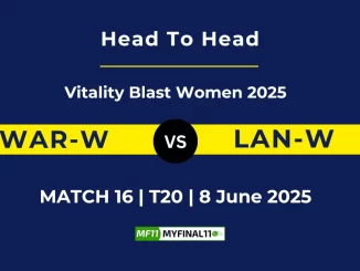 WAR-W vs LAN-W Player Battle, Head to Head Vitality Blast Women 2025