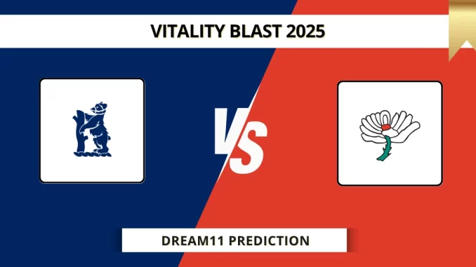 WAS vs YOR Dream11 Prediction Vitality Blast 2025