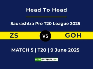 ZS vs GOH Player Battle, Head to Head Saurashtra Pro T20 League 2025