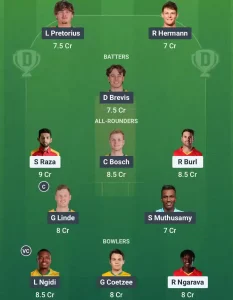 ZIM vs SA Dream11 Prediction Today: Pitch Report, Player Stats, & Fantasy Tips T20I Tri-Series in Zimbabwe 2025 - 4th T20I