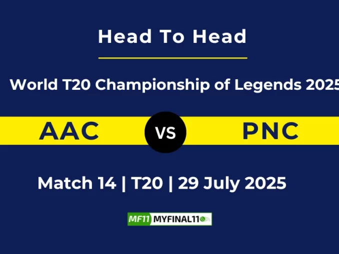 AAC vs PNC Player Battle & Head to Head World T20 Championship of Legends 2025