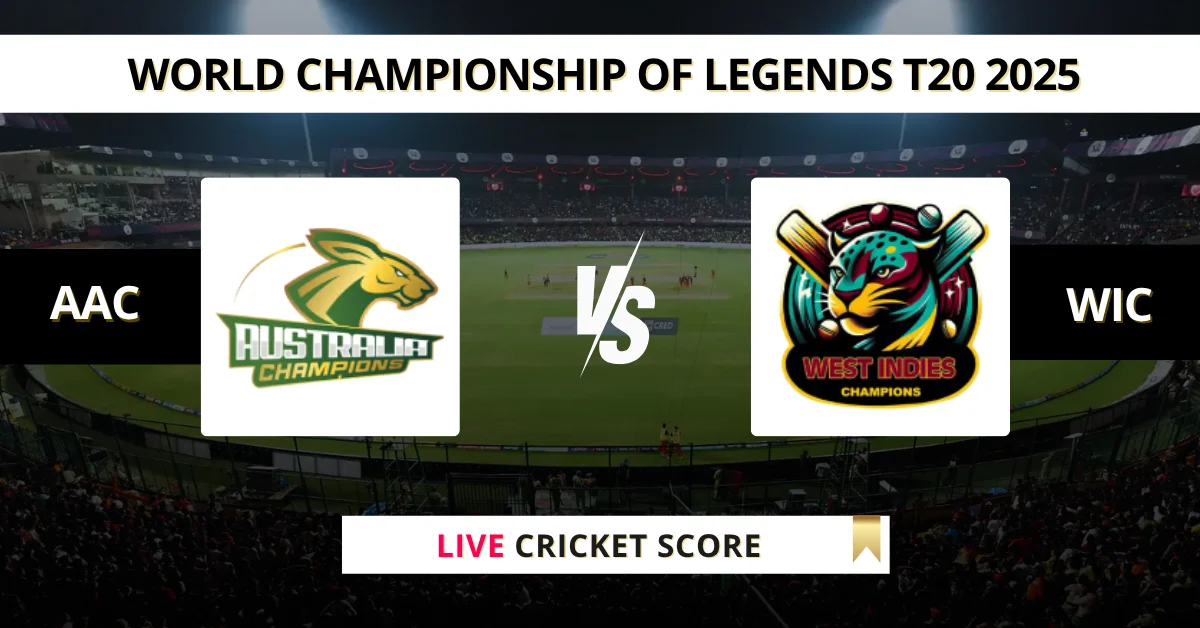 AAC vs WIC Live Score: Scorecard, Ball by Ball Commentary - Match 7, W...