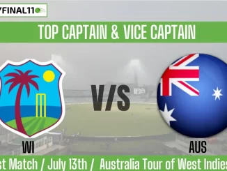 WI vs AUS Top 3 Captain and Vice-Captain Pick 3rd Test Match