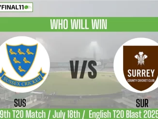 SUS vs SUR Who will win, 126 Match English T20 Blast 2025?