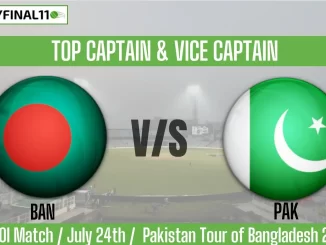 BAN vs PAK Top 3 Captain and Vice-Captain Pick 3rd T20I Match