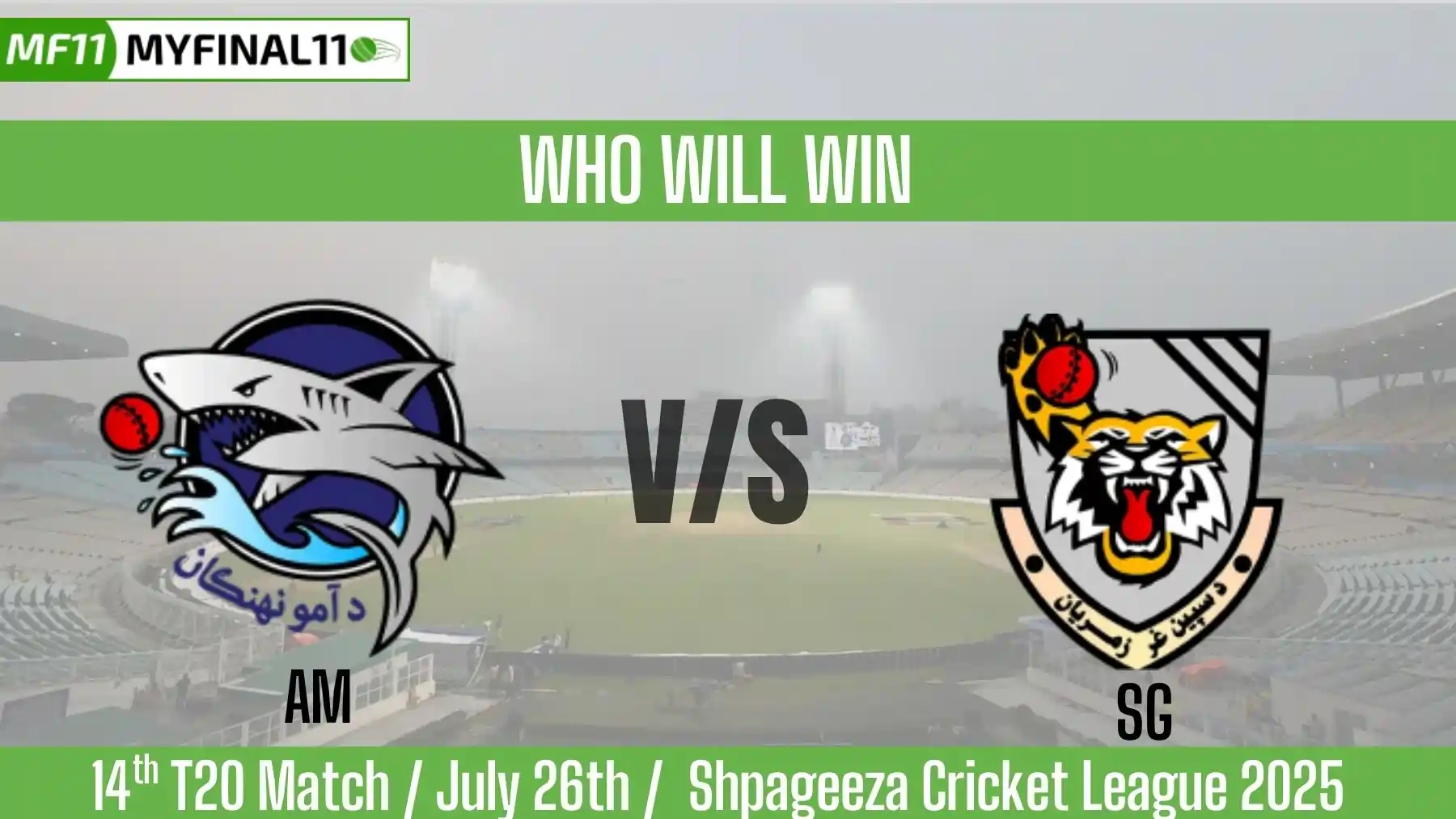 AM vs SG Top 3 Captain and Vice-Captain Pick for 14th T20 Match - Afgh...