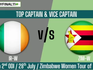IR-W vs ZM-W Top 3 Captain Pick 2nd ODI