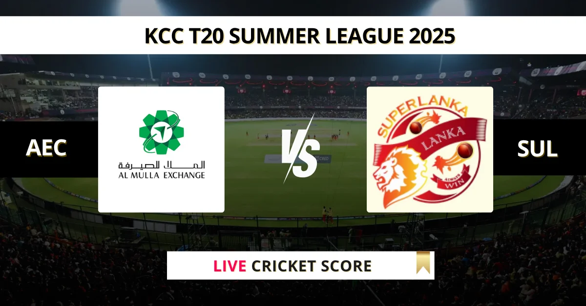 AEC vs SUL Live Score: Scorecard, Ball by Ball Commentary - Match 30, ...