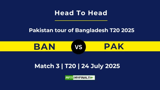 BAN vs PAK Player Battle & Head to Head Team Pakistan tour of Bangladesh T20 2025 (2)