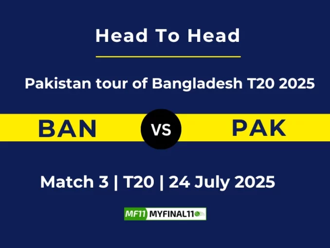 BAN vs PAK Player Battle & Head to Head Team Pakistan tour of Bangladesh T20 2025 (2)