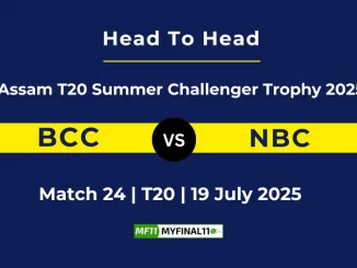 BCC vs NBC Player Battle & Head to Head Team Assam T20 Summer Challenger Trophy 2025