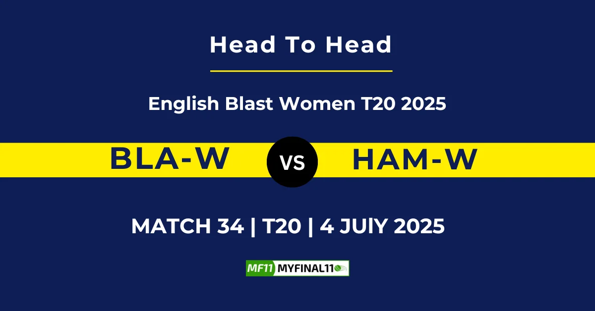 BLA W vs HAM-W Player Battle & Head to Head Team Stats - Vitality Blas...