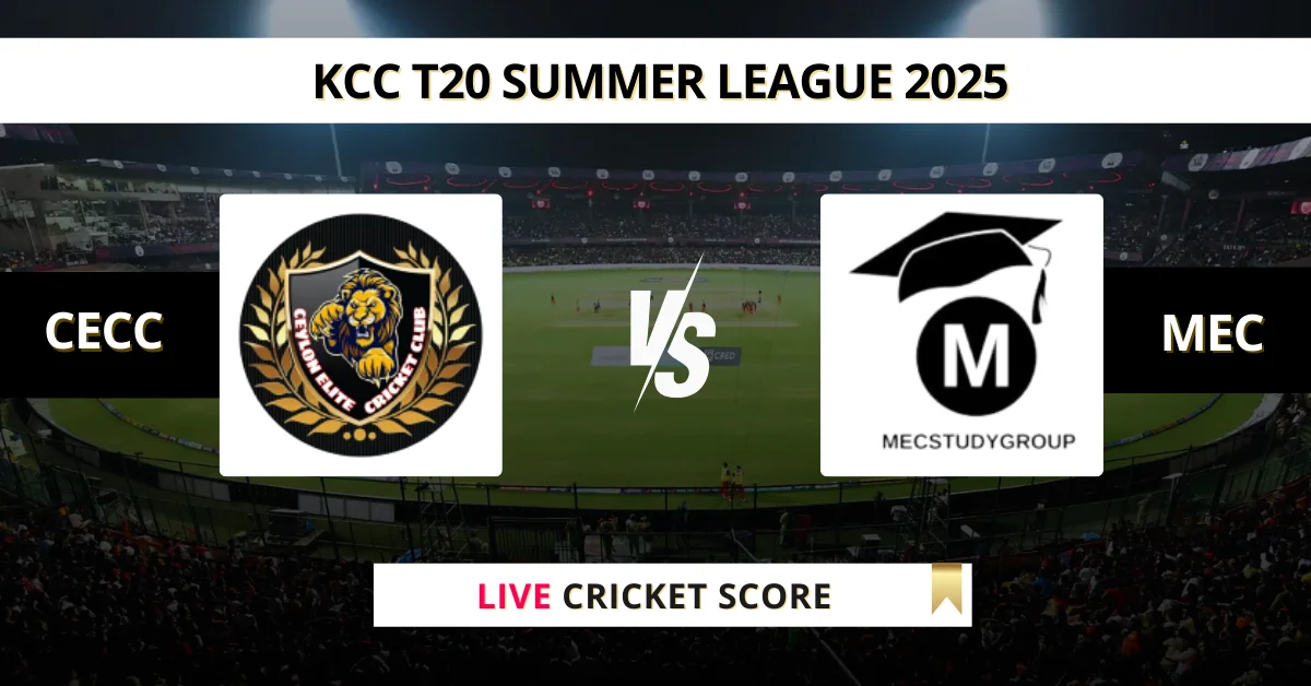 CECC vs MEC Live Score: Scorecard, Ball by Ball Commentary - Match 13,...