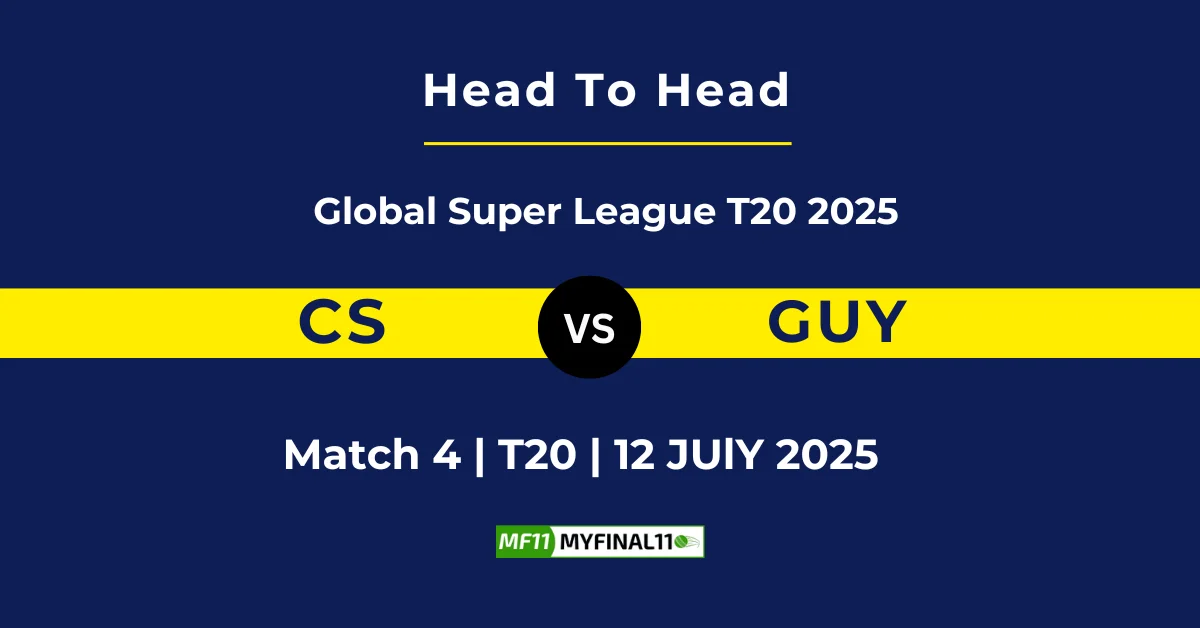CS vs GUY Player Battle & Head to Head Team Stats - Global Super L...
