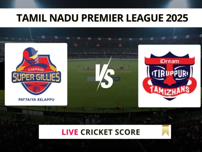 CSG vs ITT Live Cricket Score Tamil Nadu Premier League 2025