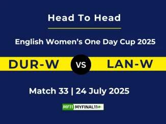 DUR-W vs LAN-W Player Battle & Head to Head Team English Women’s One Day Cup 2025