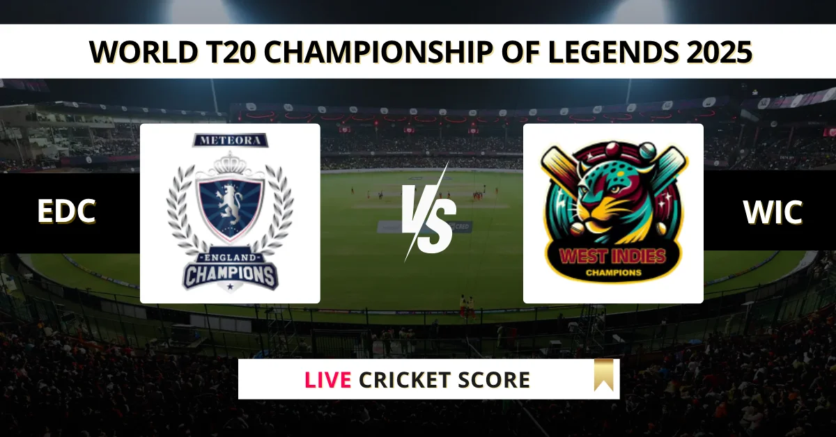 EDC vs WIC Live Score: Scorecard, Ball by Ball Commentary - Match 6, W...