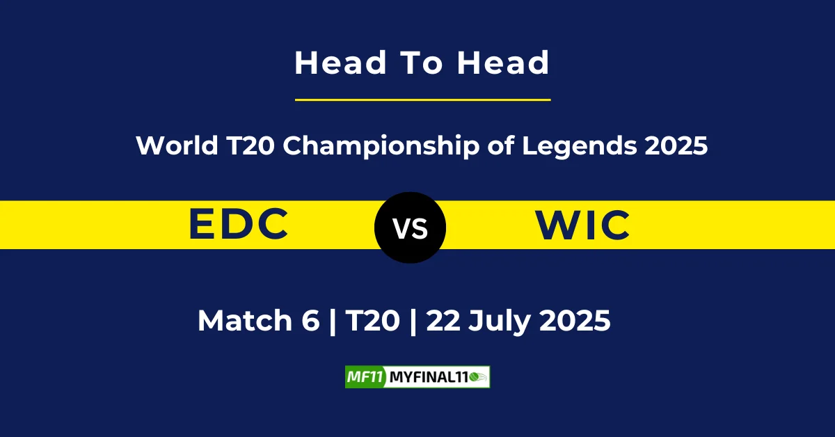 EDC vs WIC Player Battle & Head to Head Team Stats - World Champio...