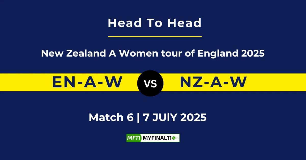 EN-A-W vs NZ-A-W Player Battle & Head to Head Team Stats - Match 6, Ne...