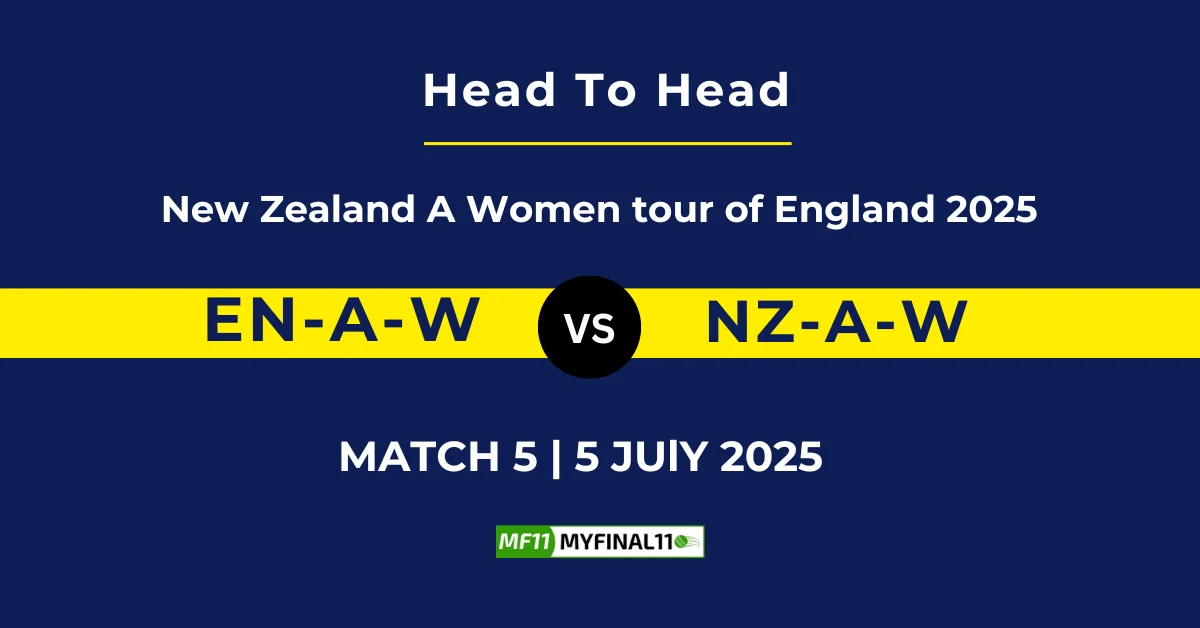EN-A-W vs NZ-A-W Player Battle & Head to Head Team Stats - Match 5, Ne...