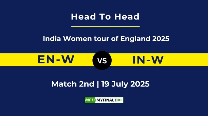 EN-W vs IN-W Player Battle & Head to Head Team India Women tour of England 2025