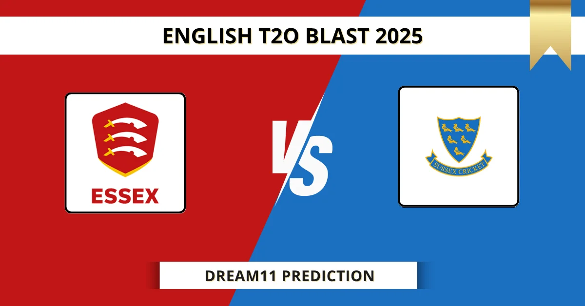 ESS vs SUS Dream11 Prediction Today: Pitch Report, Player Stats, & Fan...