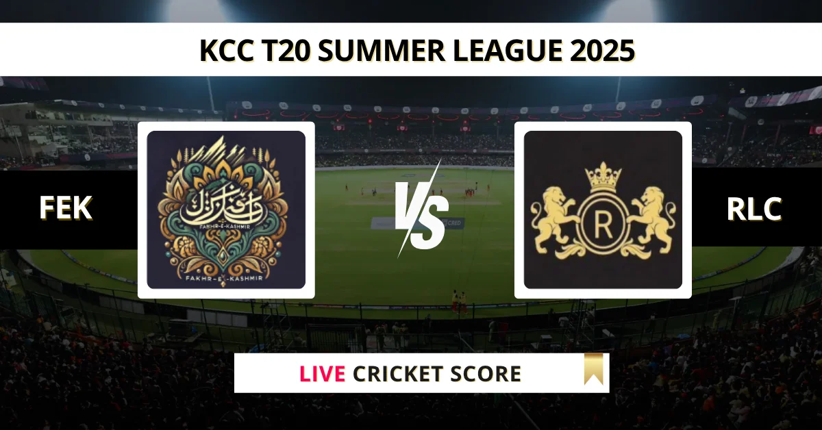 FEK vs RLC Live Score: Scorecard, Ball by Ball Commentary - Match 26, ...